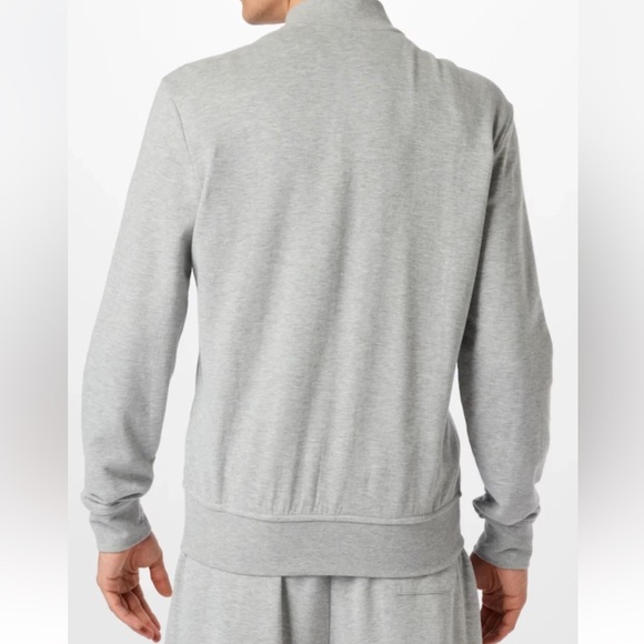 Polo by Ralph Lauren Men's Heather Gray Zip-Up Sweater - Picture 2 of 6